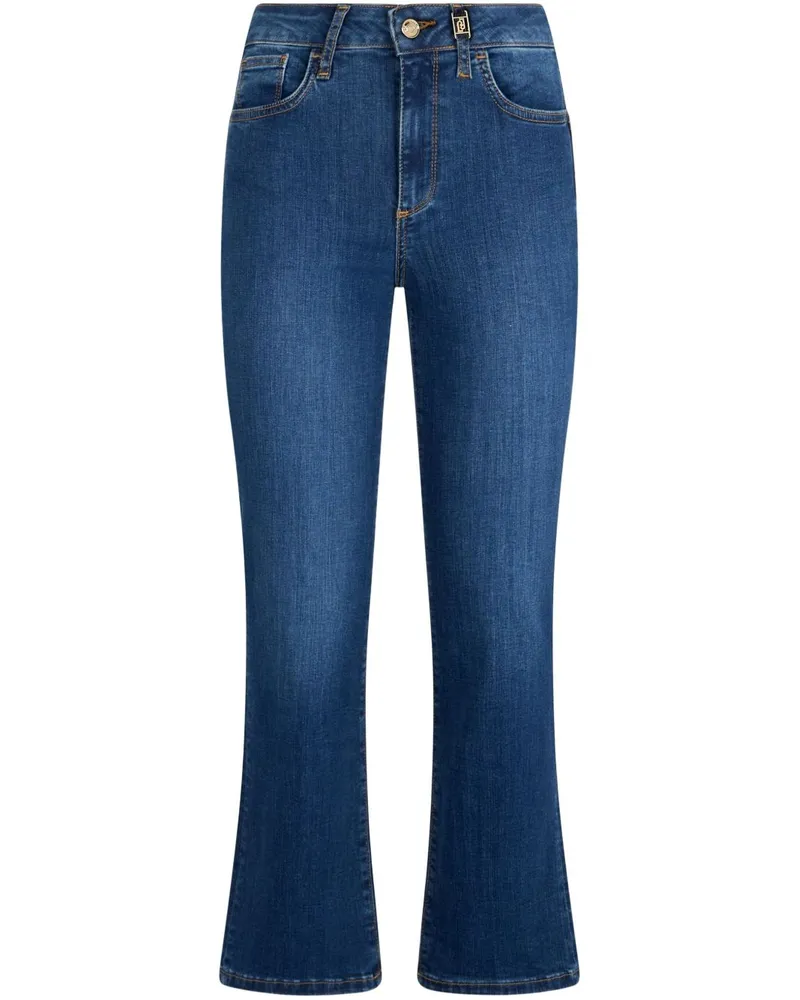 Liu Jo Bootcut-Jeans mit hohem Bund - Blau Blau