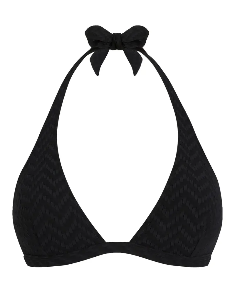 Vilebrequin jacquard chevron bikini top - Schwarz Schwarz