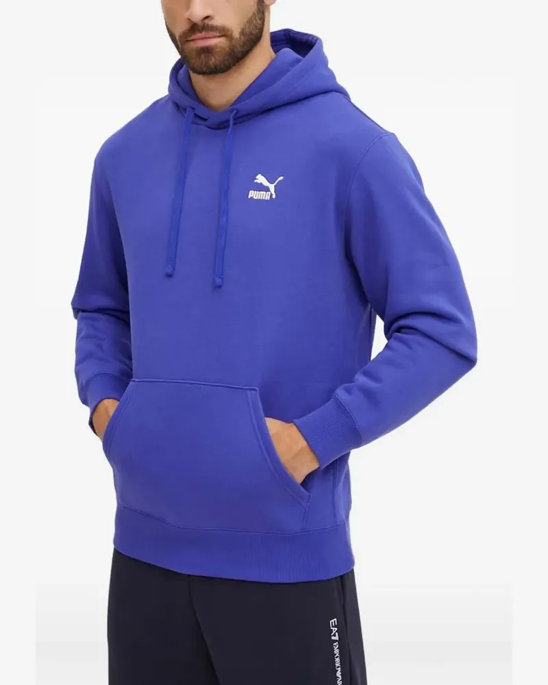 Puma Classics logo-print drawstring hoodie - Violett Violett