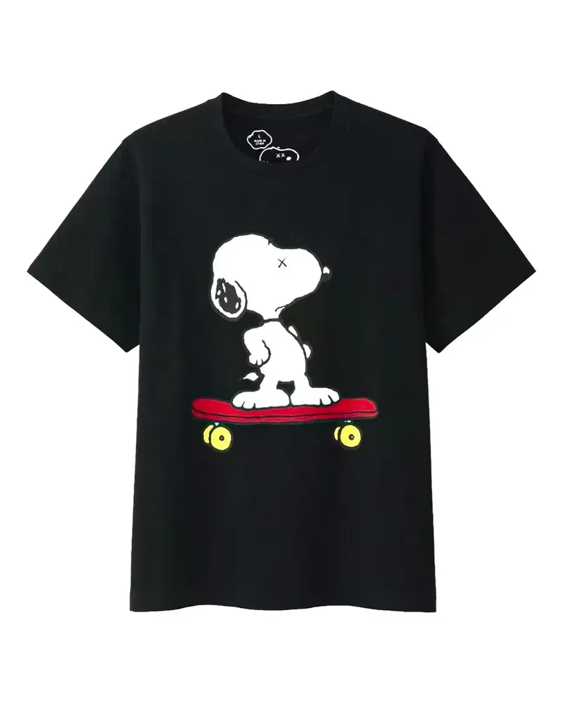 KAWS x Uniqlo x Peanuts Snoopy-print T-shirt - Schwarz Schwarz