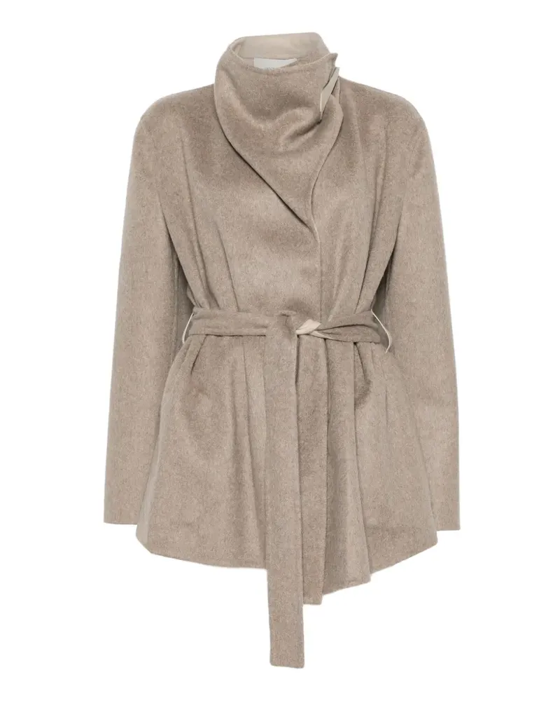 Jacob Cohën belted wrap jacket - Braun Braun