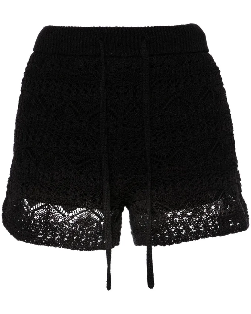 IRO Gehäkelte Loreen Shorts - Schwarz Schwarz