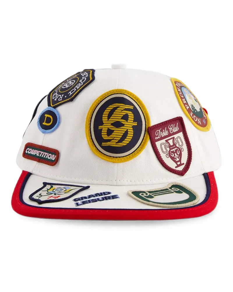 Drôle de Monsieur La Casquette Racing Baseballkappe mit Applikation - Weiß Weiß