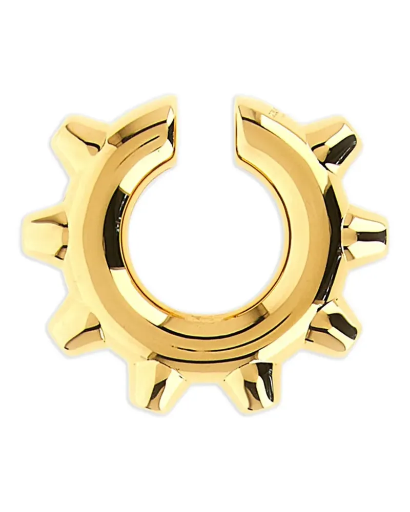 Jil Sander Ear Cuff mit spitzen Nieten - Gold Gold