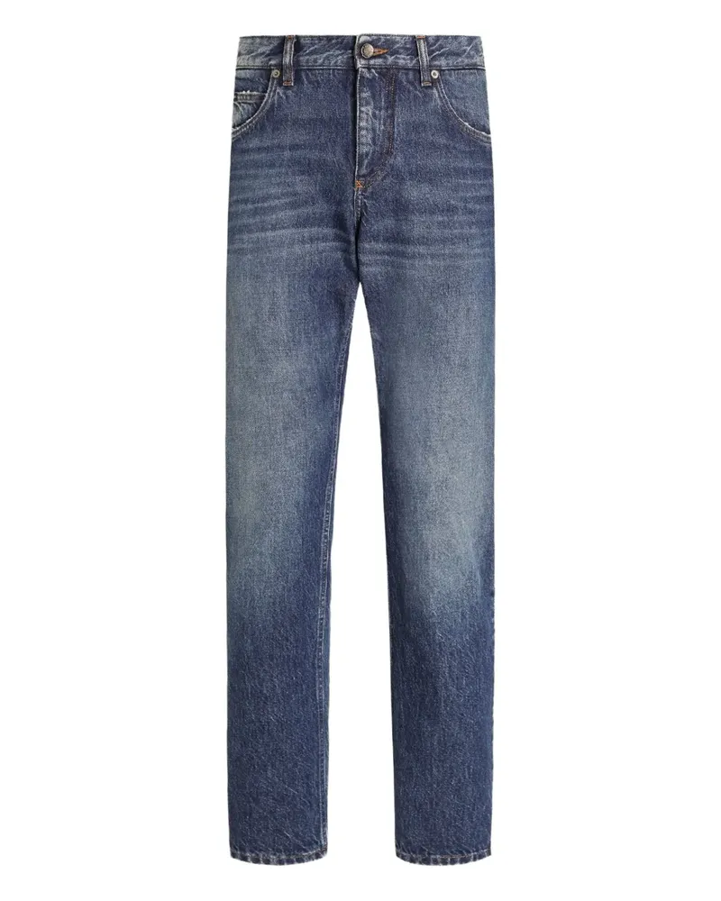 Dolce & Gabbana Jeans mit Logo-Schild - Blau Blau