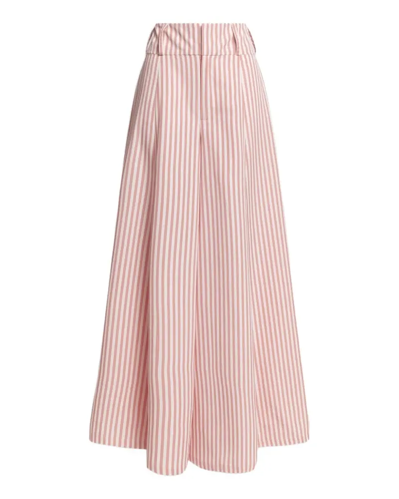 Weili Zheng stripe-print palazzo pants - Rosa Rosa