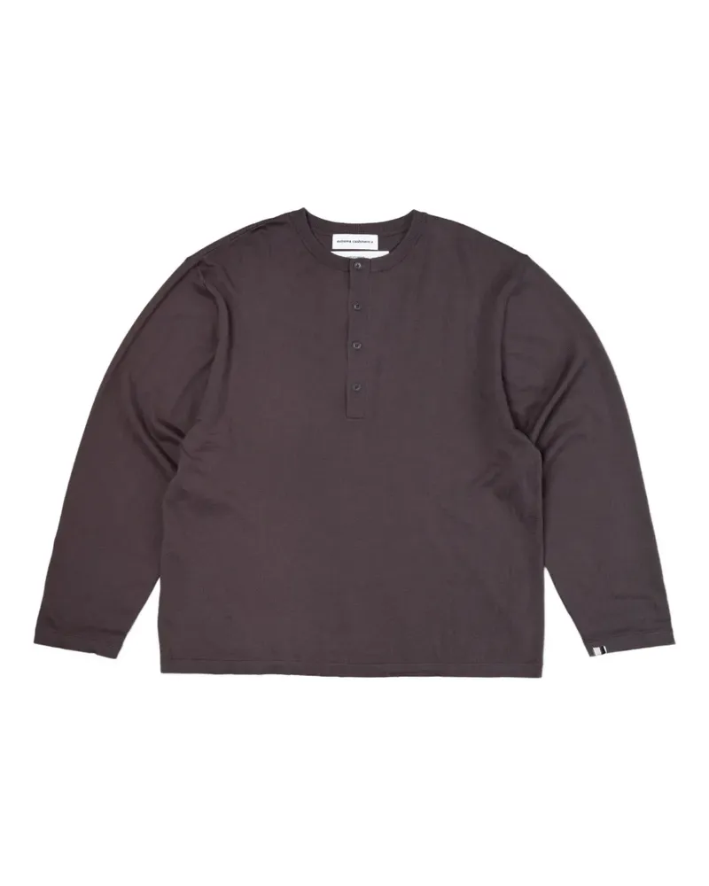 extreme cashmere Nº 407 Henley-Oberteil - Grau Grau