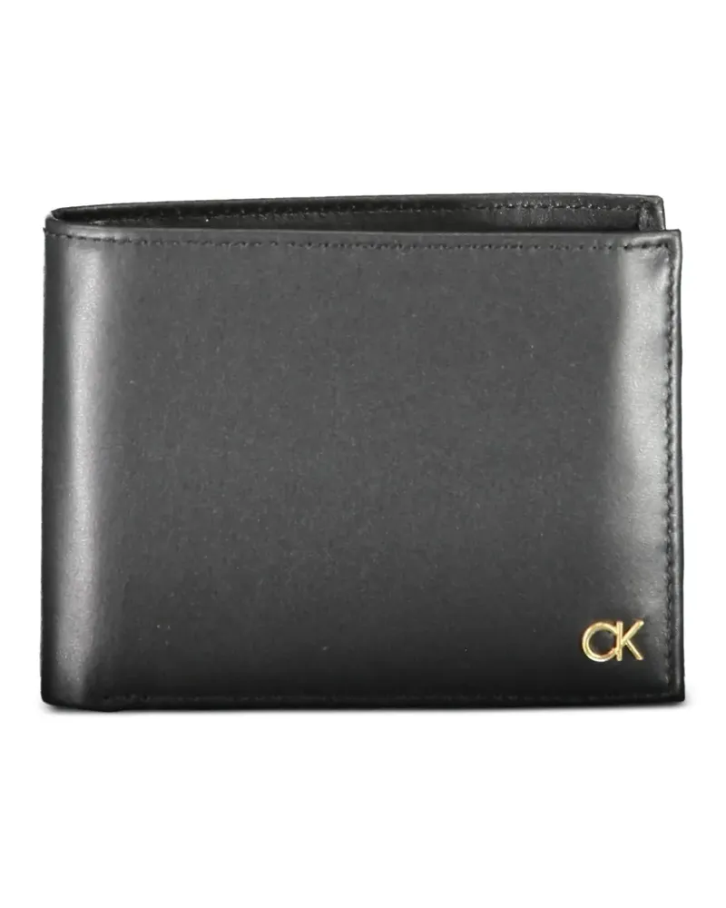 Calvin Klein logo-plaque bifold wallet - Schwarz Schwarz