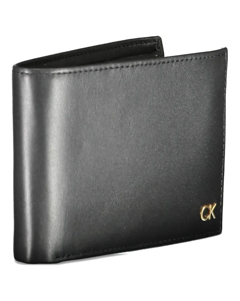 Calvin Klein logo-plaque bifold wallet - Schwarz Schwarz
