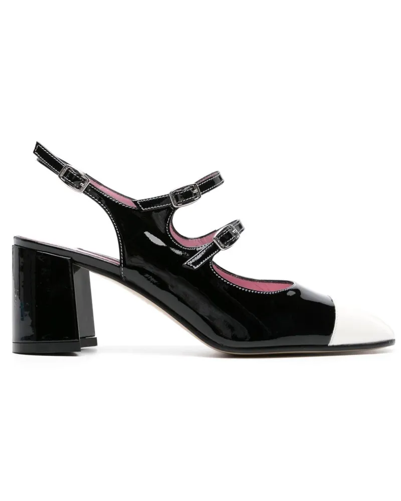 Carel Papaya Pumps aus Lackleder 60mm - Schwarz Schwarz