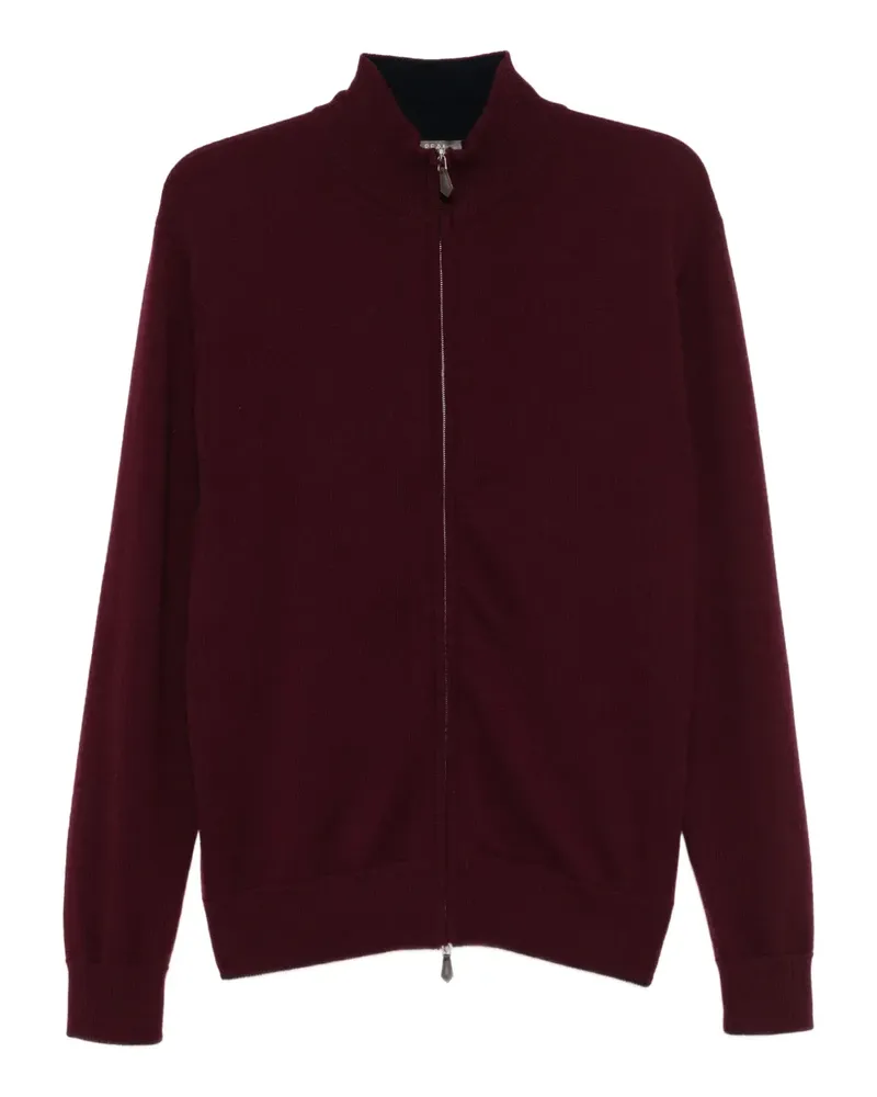N.Peal Knightsbridge Cardigan - Rot Rot