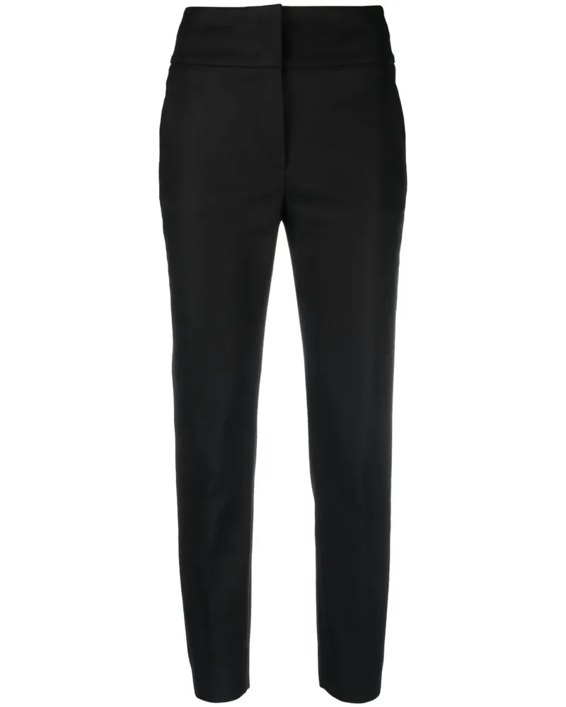 Peserico Schmale Cropped-Hose - Schwarz Schwarz