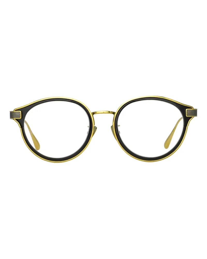 Linda Farrow Anthony 22K gold round-frame glasses Gold