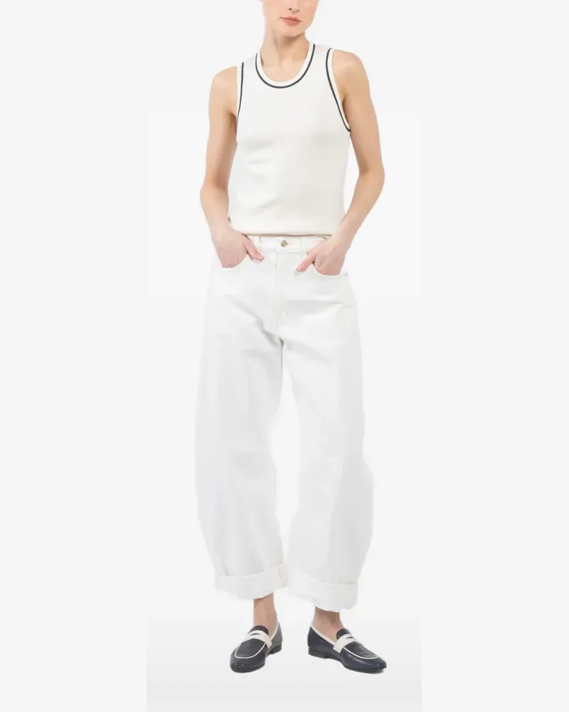 ALLUDE ribbed tank top - Nude Nude