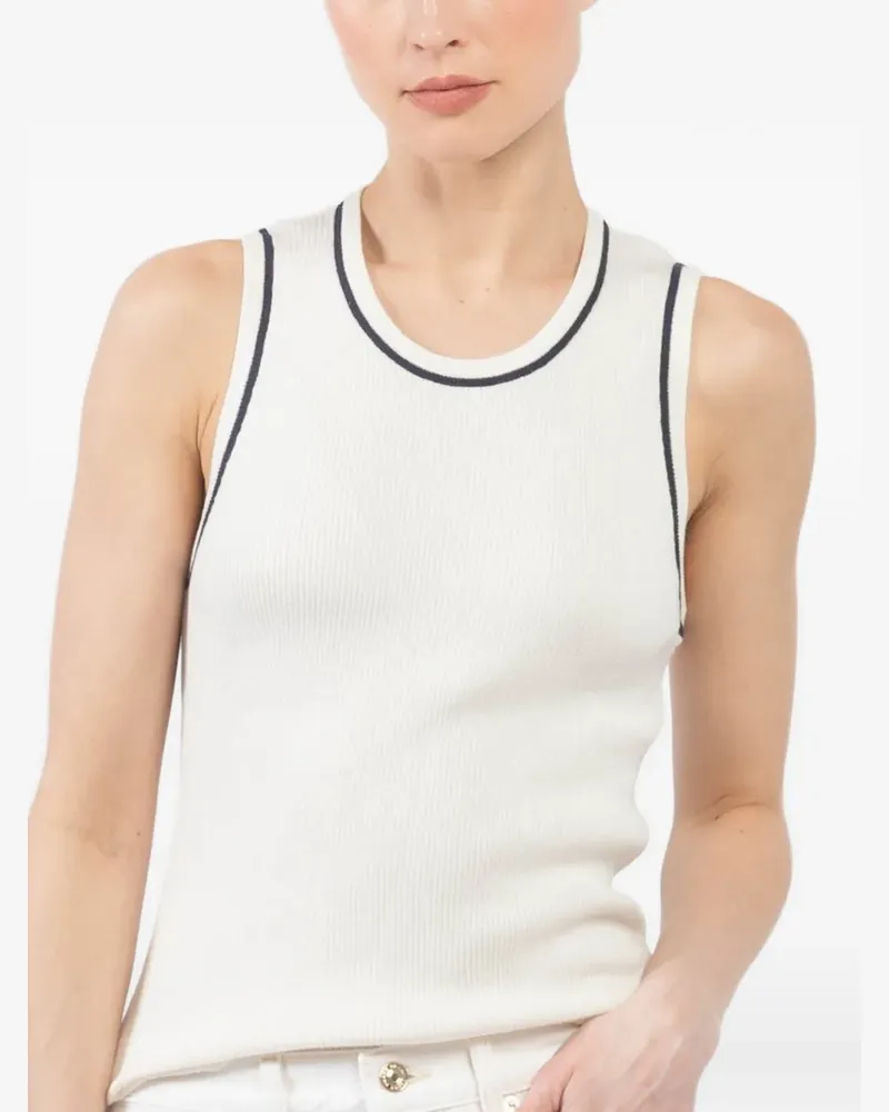 ALLUDE Geripptes Tanktop - Nude Nude