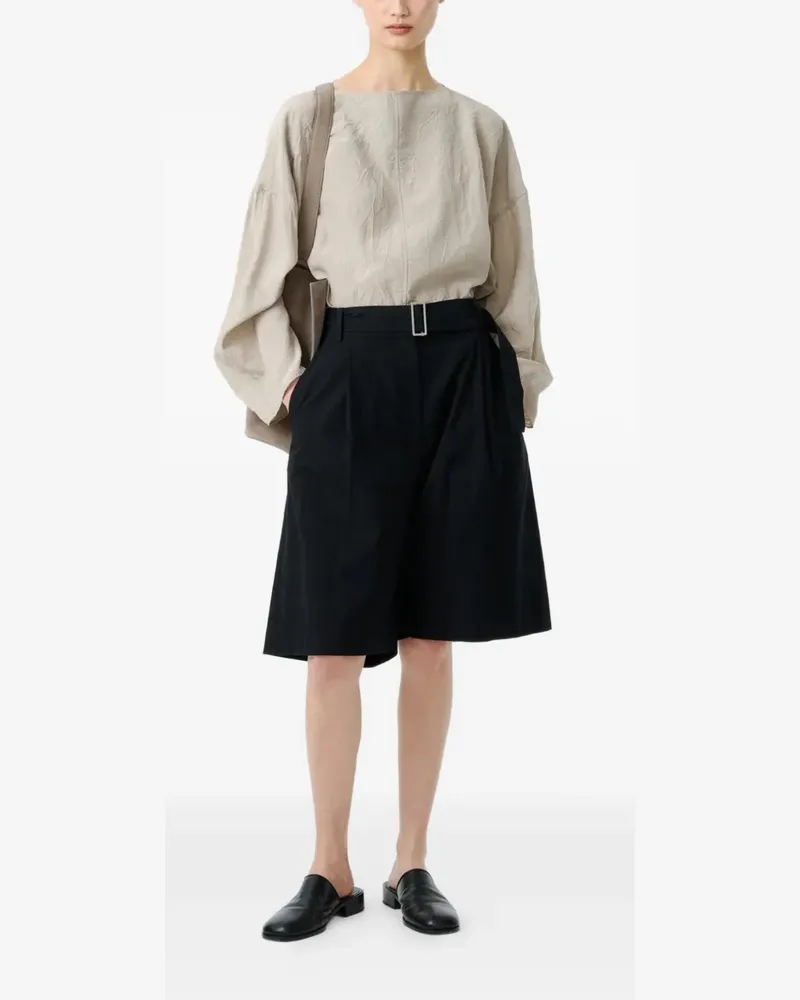 Studio Nicholson Creon belted shorts - Schwarz Schwarz