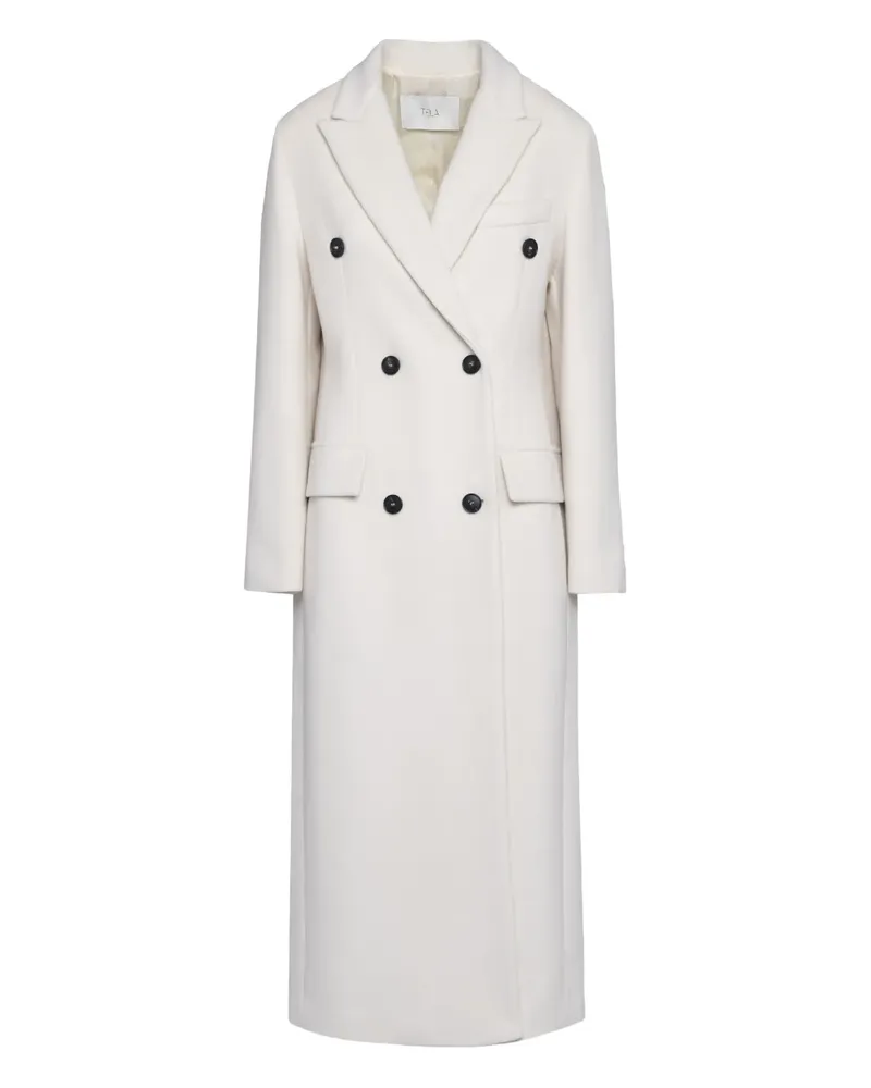TELA double-breasted coat - Nude Nude
