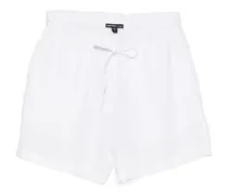 Shorts mit Paperbag-Taille - Weiß