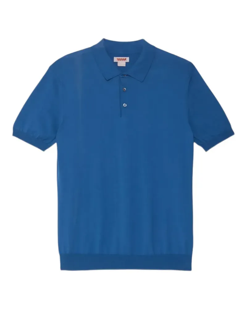Baracuta Poloshirt mit kurzen Ärmeln - Blau Blau
