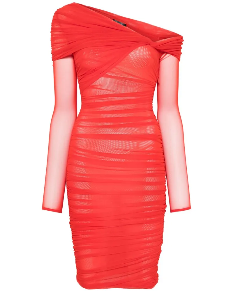 Thierry Mugler Schulterfreies Minikleid - Rot Rot