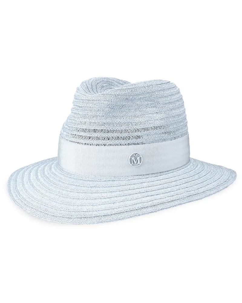 Maison Michel Henrietta Fedora aus Stroh - Blau Blau