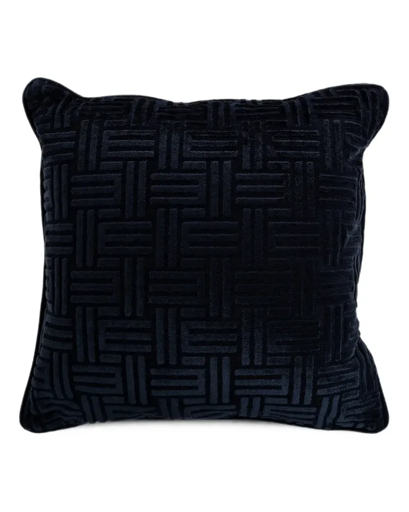 Etro Kissen mit Monogramm - Blau Blau