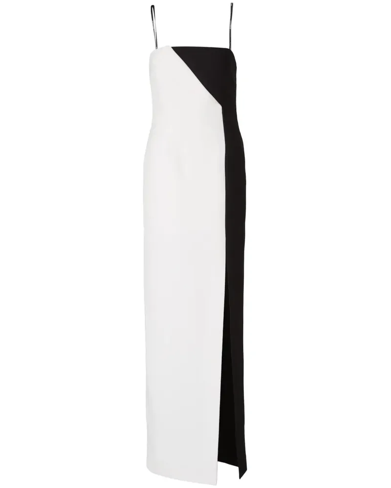 Roland Mouret Kleid in Schwarz-Weiß Schwarz