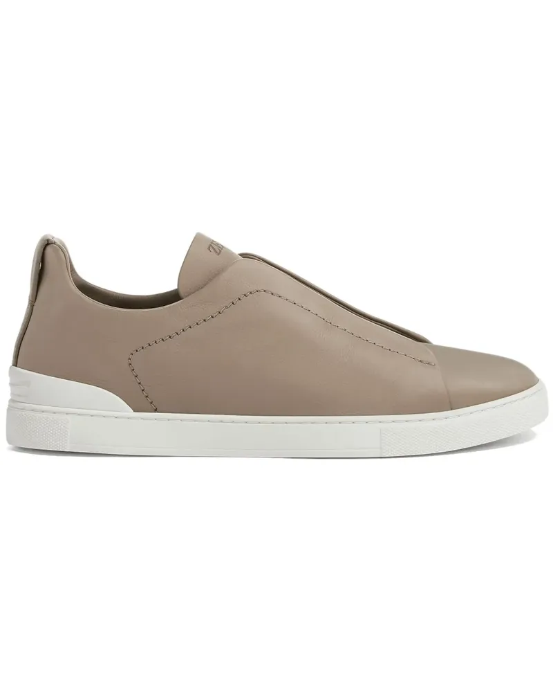 Ermenegildo Zegna Triple Stitch Secondskin Sneakers - Braun Braun