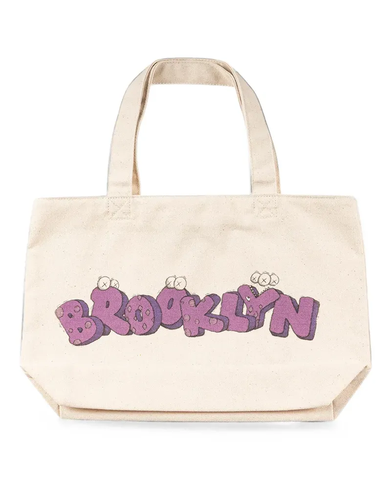 KAWS Brooklyn mini tote bag - Nude Nude