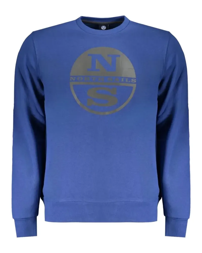 North Sails logo-print crew-neck sweatshirt - Blau Blau