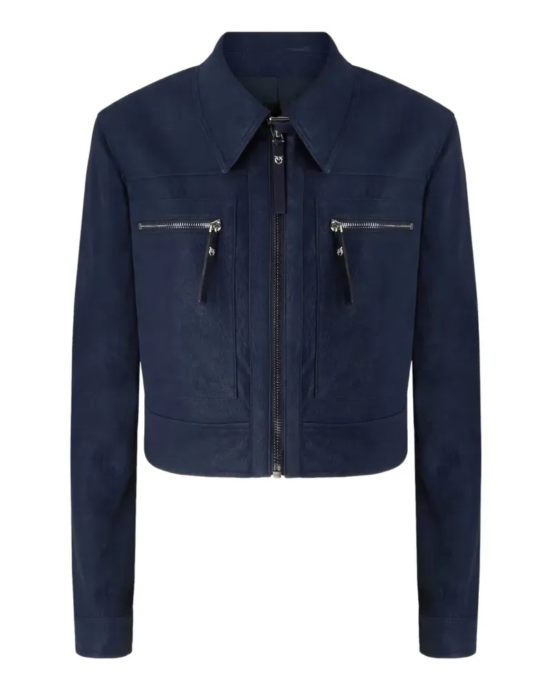 Pinko Cropped-Jacke mit Reißverschluss - Blau Blau