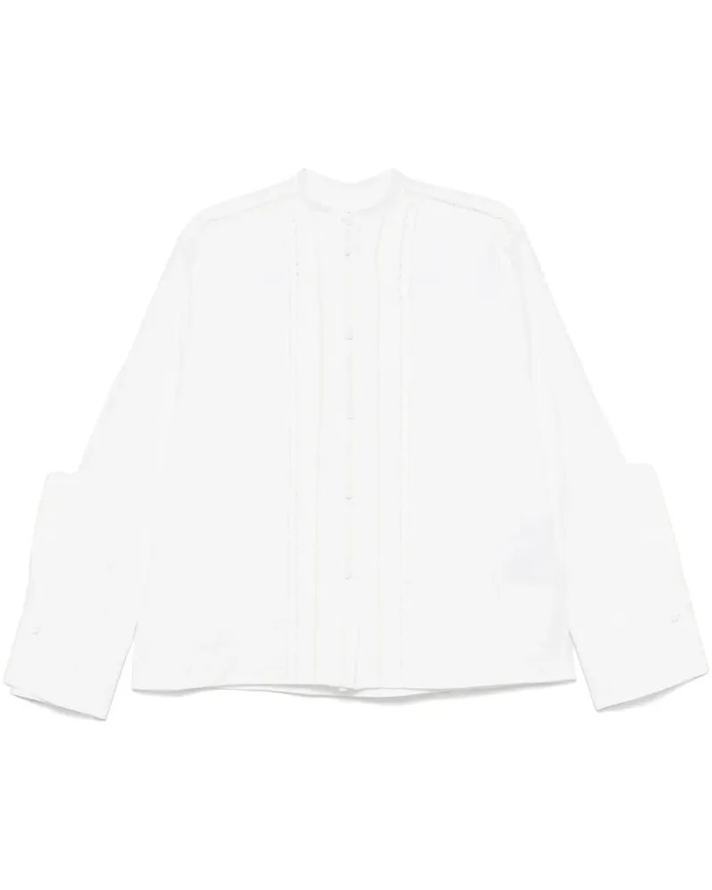 Jil Sander Hemd mit Biesendetail - Weiß Weiß