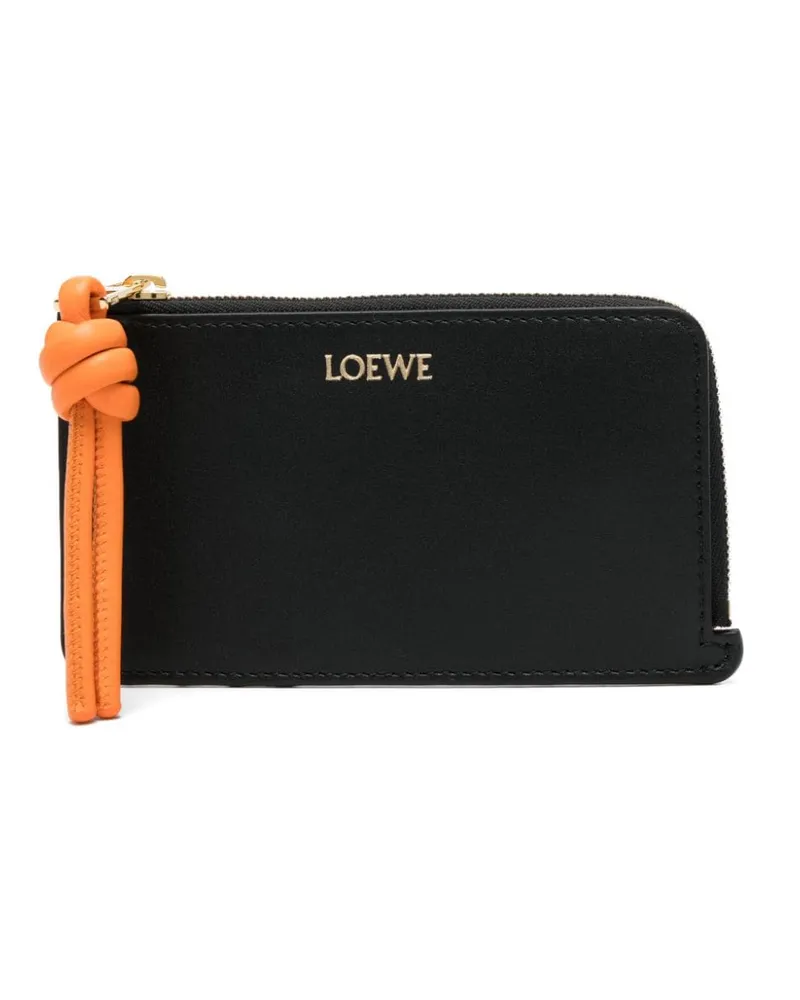 Loewe Portemonnaie mit Knotendetail - Schwarz Schwarz
