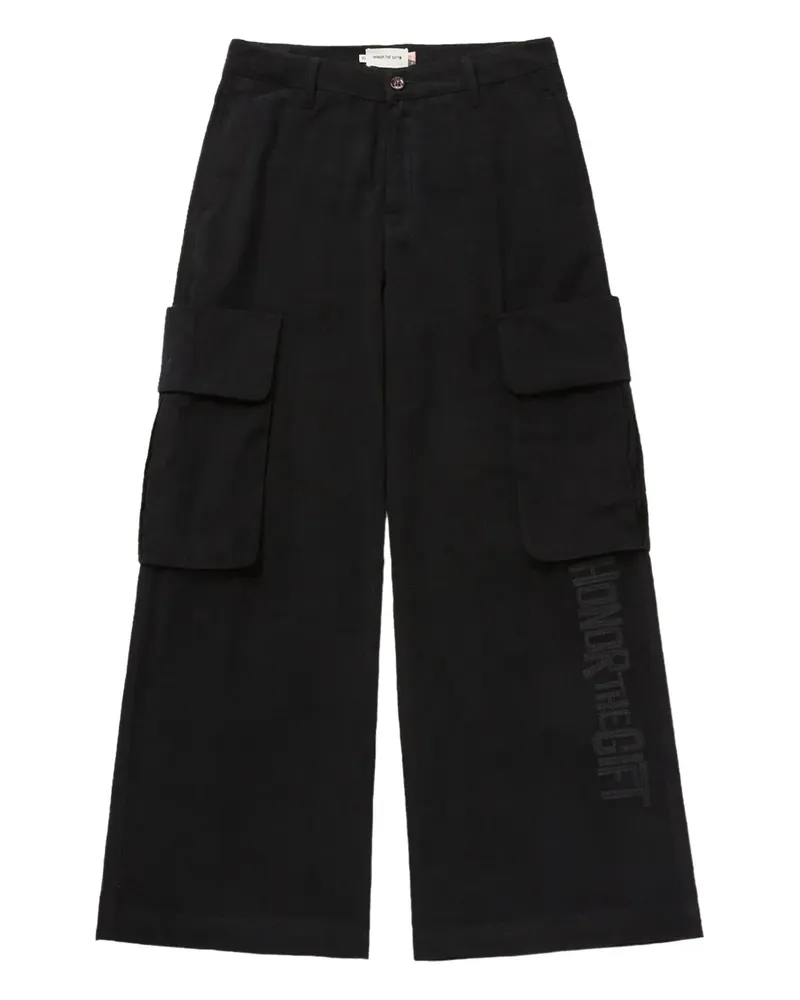 Honor The Gift Weite Cargohose - Schwarz Schwarz