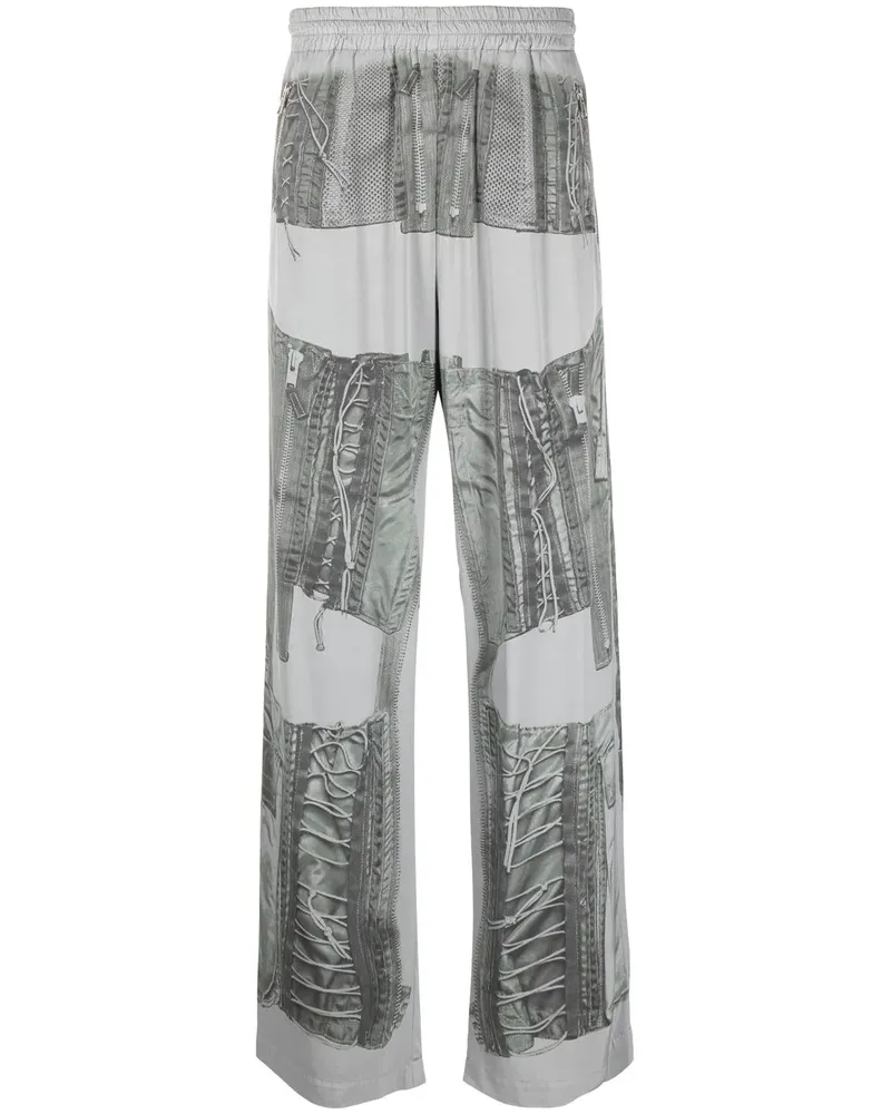Diesel Hose mit Schnürungs-Print - Grau Grau