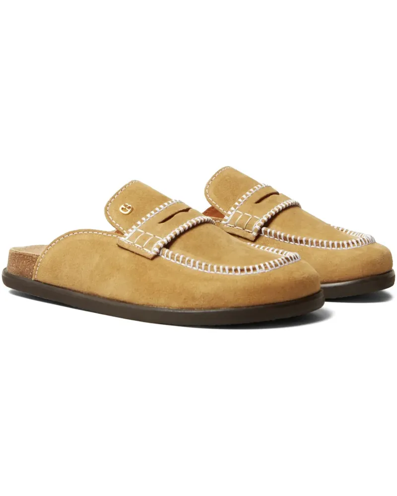 Claudie Pierlot Mules aus Wildleder - Gelb Gelb