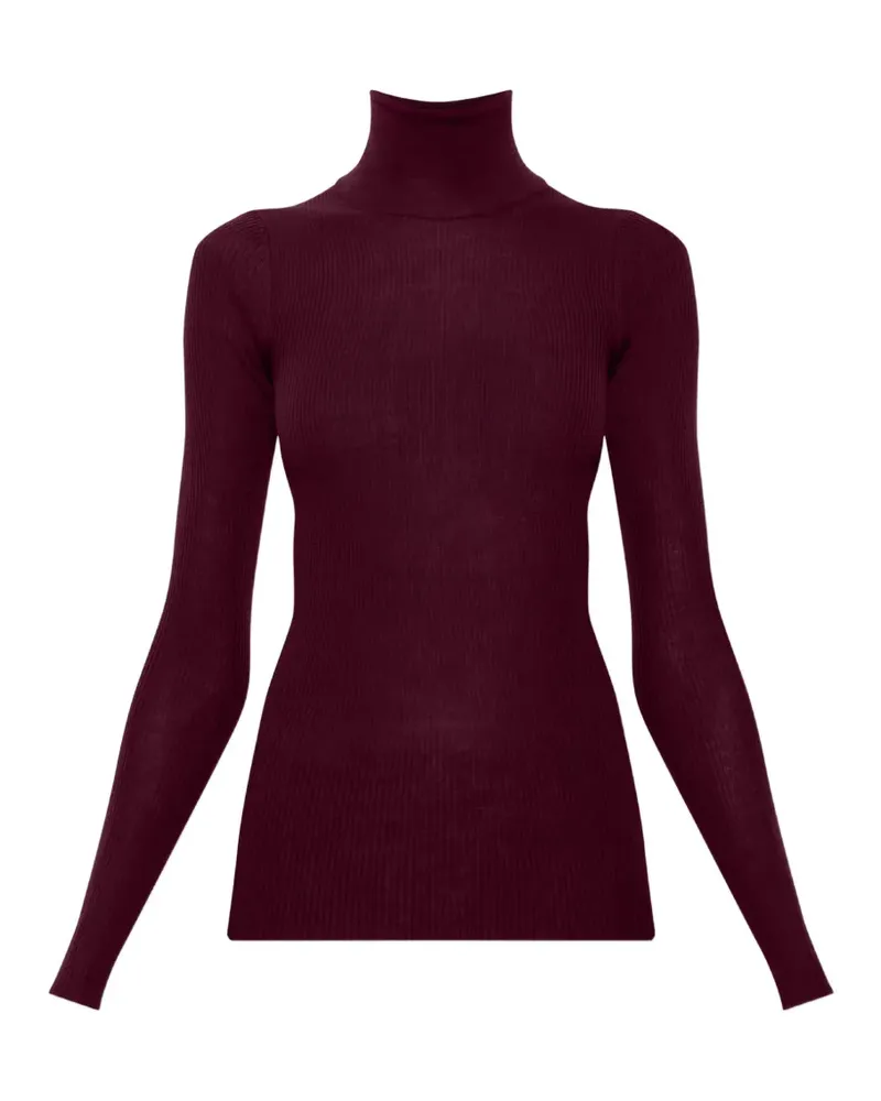 Jil Sander ribbed-knit wool sweater - Rot Rot