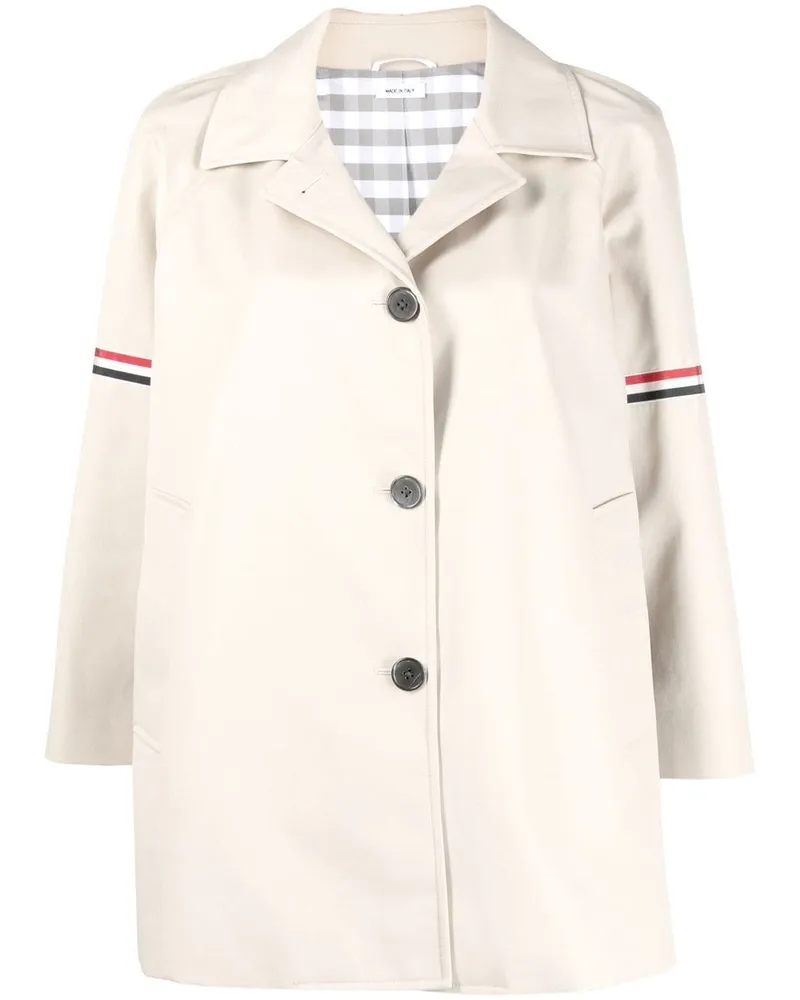 Thom Browne Einreihiger Mantel - Nude Nude