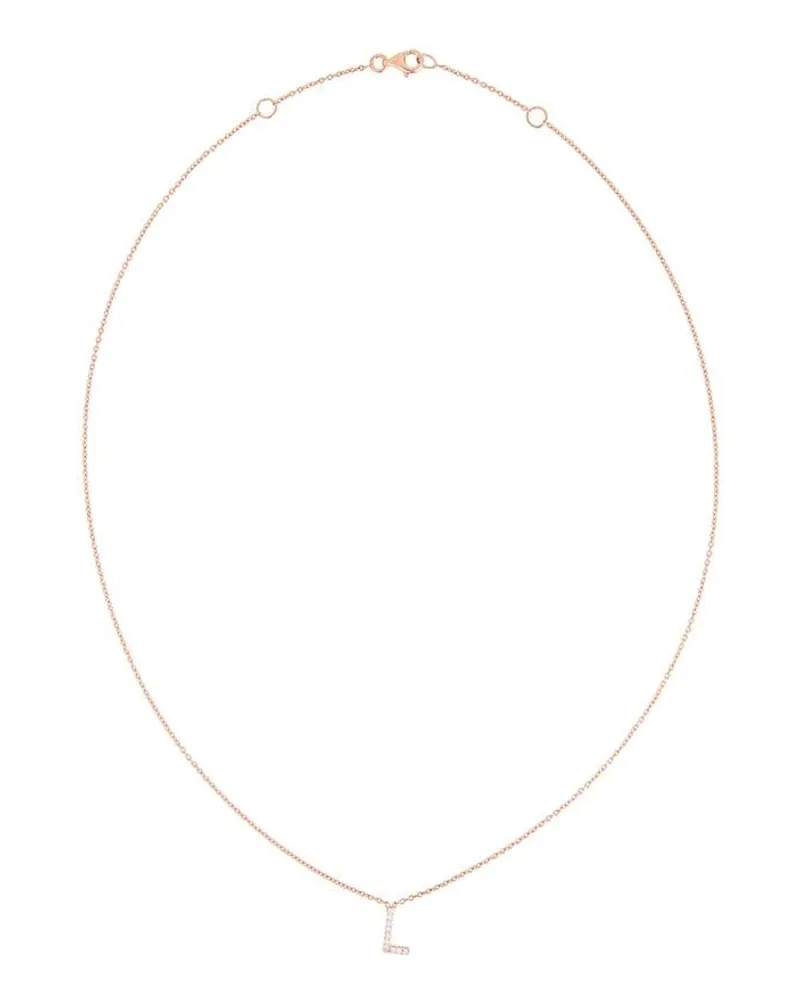 Alinka 18kt ' ID' Rotgoldhalskette mit Diamanten - Metallic Metallic
