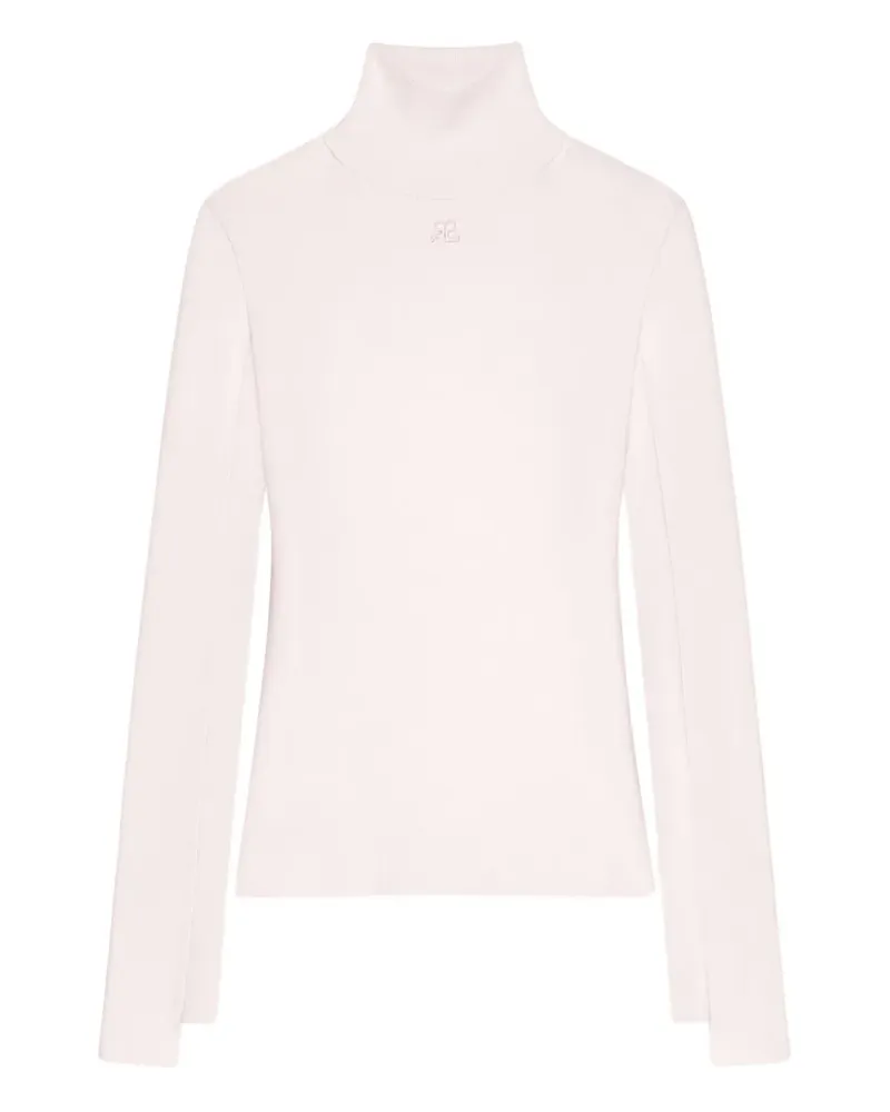 Courrèges Pullover mit Stehkragen - Rosa Rosa