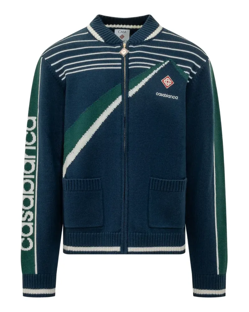 Casablanca Paris Pyramid Jacke aus Jacquard - Blau Blau