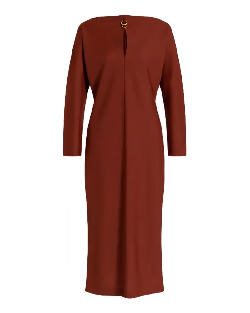 Alberta Ferretti Kleid mit Cut-Outs - Rot Rot
