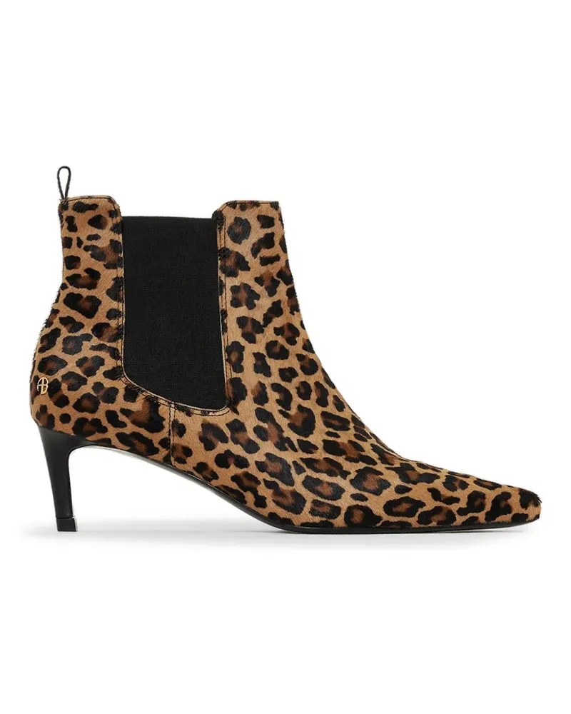 Anine Bing Stevie leopard-print boots - Braun Braun