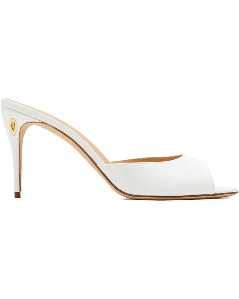 Jennifer Chamandi Guido cutout heel mules - Weiß Weiß