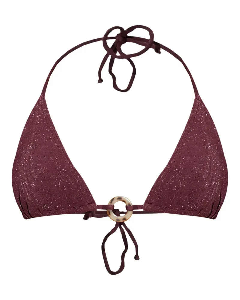 bond-eye Ring triangle-shape bikini top - Violett Violett