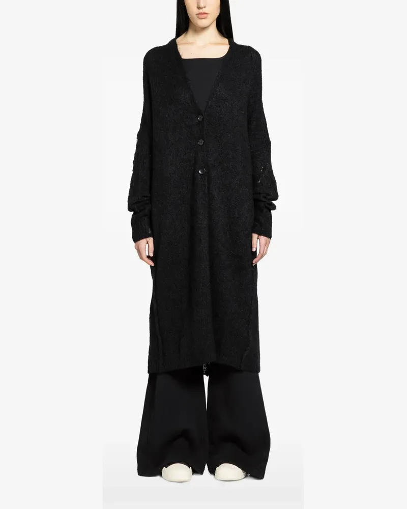 THOM KROM long buttoned cardigan - Schwarz Schwarz