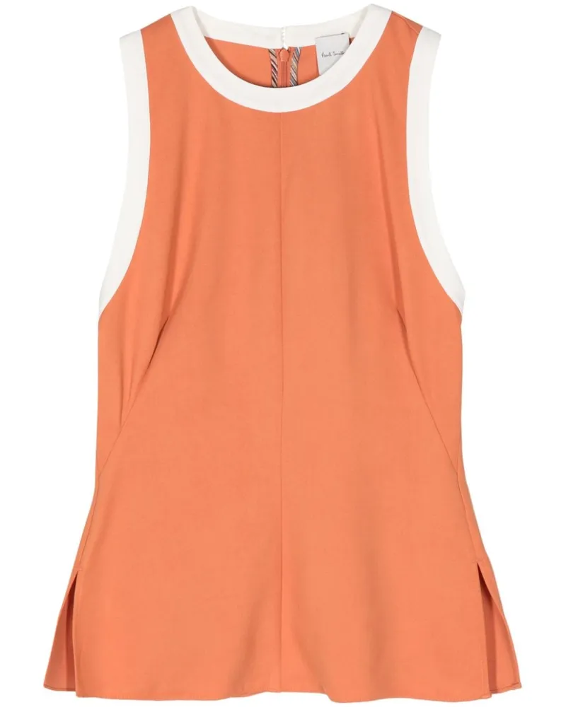 Paul Smith Tanktop mit Kontrastborte Orange