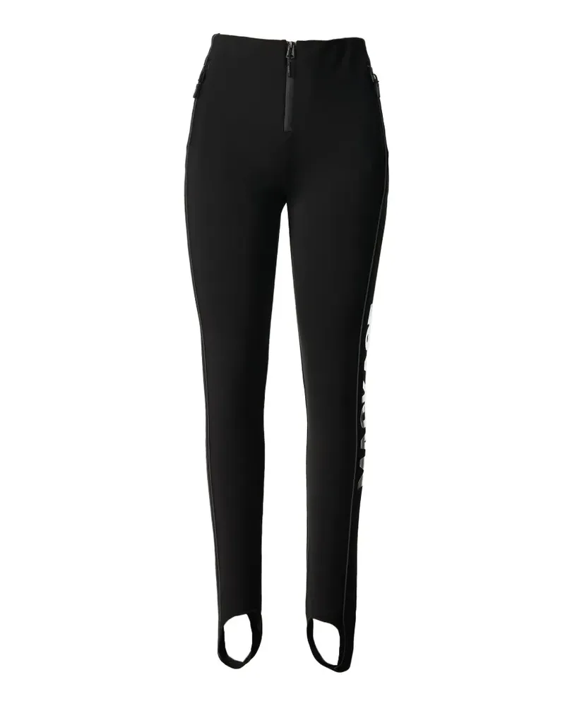 Mackage Zavi logo-print ski pants - Schwarz Schwarz