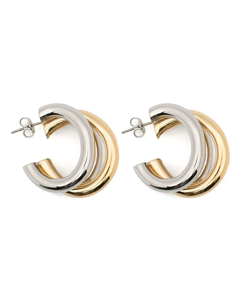 Paco Rabanne Triple Hoop Creolen - Silber Silber