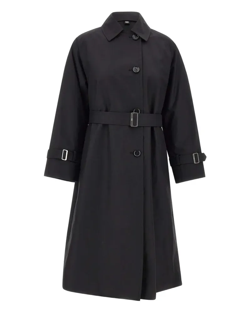 DUNO Trenchcoat mit Gürtel - Schwarz Schwarz